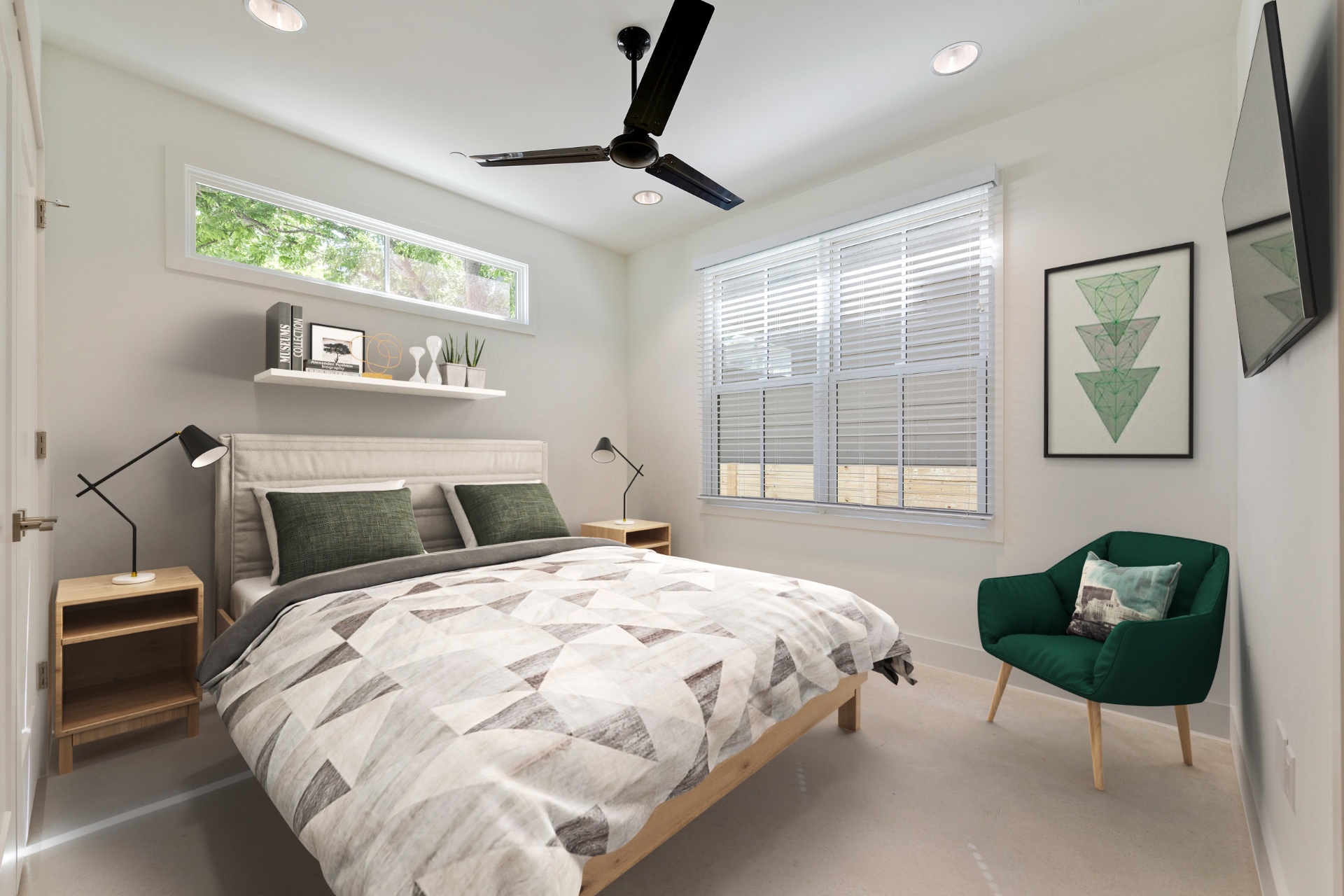 Unit 1-1 second bedroom