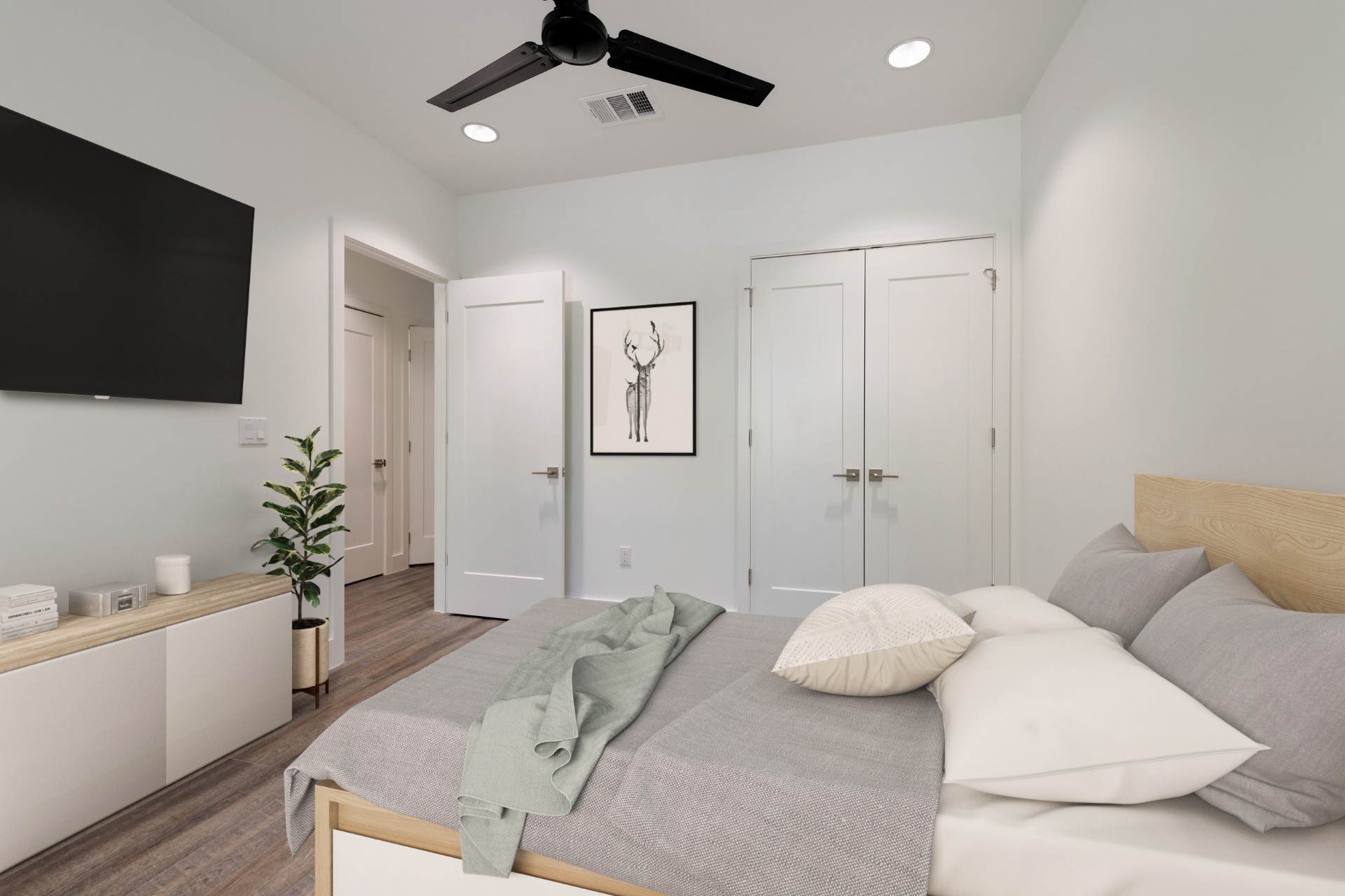 Unit 1-2 second bedroom